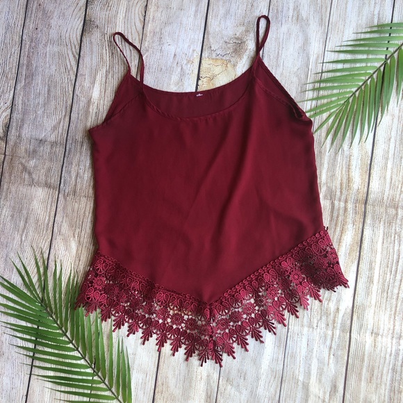 Tops - Maroon Tank Top